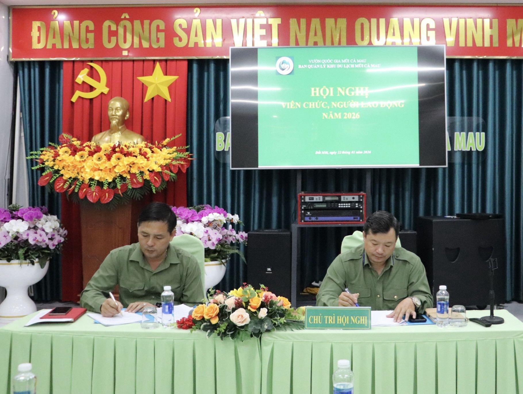 Ban Quản lý Khu du lịch Mũi Cà Mau tổ chức Hội nghị Viên chức, Người lao động năm 2026
